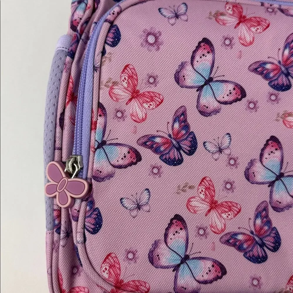 NWOT Purple & Pink Butterfly Print Kids 3-8 years old Backpack